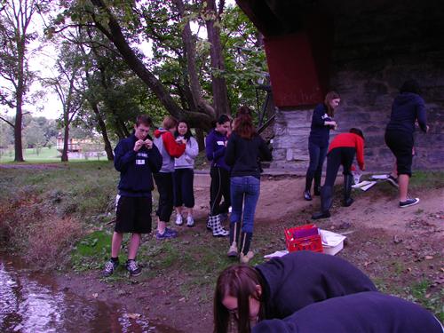 at the bridge 