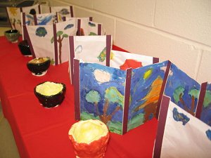 tea bowls and screens